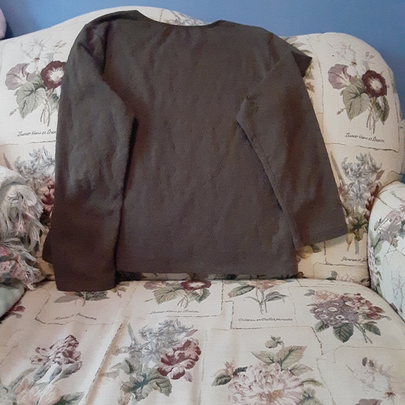 🎄sale Eddie Bauer Textured pullover long-sleeve vintage top Women's LP EUC - Picture 9 of 9